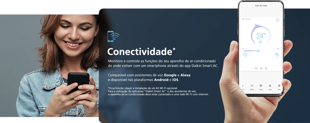 Conectividade Wi-Fi Multi Split daikin