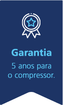 Selo 5 anos de garantia total multi split daikin